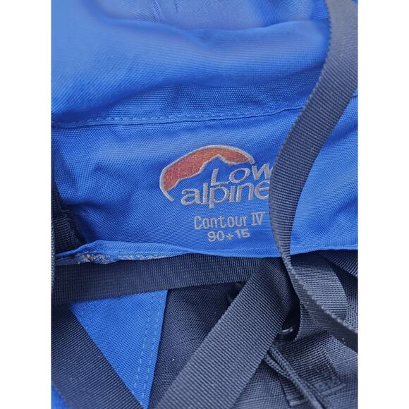 Lowe Alpine Contour Classic 90x15 Backpack - Blue - INTERNAL FRAME NOT INCLUDED - Picture 4 of 15